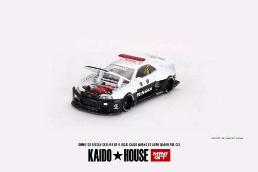CHANCE OF CHASE Kaido House Mini GT Nissan Skyline GTR R34 V2 Aero Japan Police