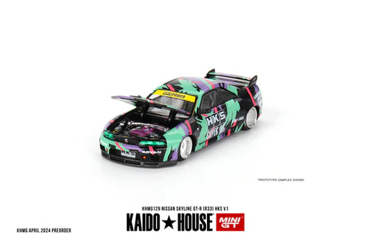 CHANCE OF CHASE - Kaido House Mini GT Nissan Skyline GTR R33 HKS ADVAN V1 Livery