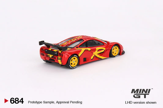 Mini GT Mclaren F1 GTR 1996 24HR Lemans Presentation Racing Livery 1/64 Diecast