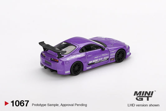 Mini GT Toyota Supra MK4 (A80) Top Secret GT-300 Purple Smokey Nagata 1:64 Car