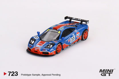 Mini GT Mclaren F1 GTR 1996 24HR Lemans #33 Gulf Racing Livery #723 1/64 Diecast
