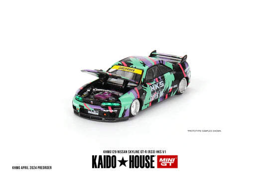 CHANCE OF CHASE - Kaido House Mini GT Nissan Skyline GTR R33 HKS ADVAN V1 Livery
