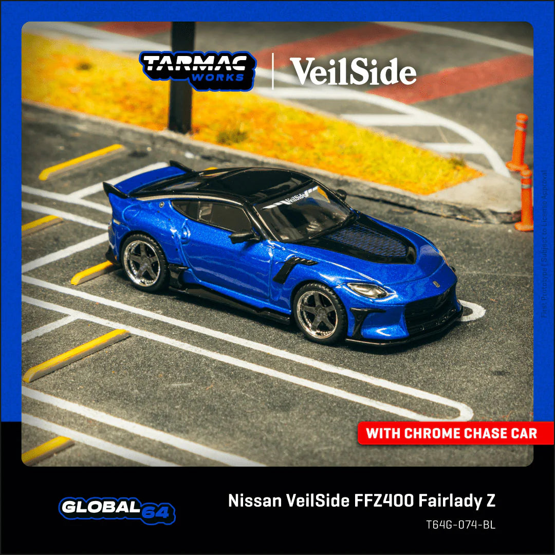 CHANCE AT CHASE Tarmac Works TW Nissan 400Z Fairlady Z Veilside Wide FFZ400 Blue