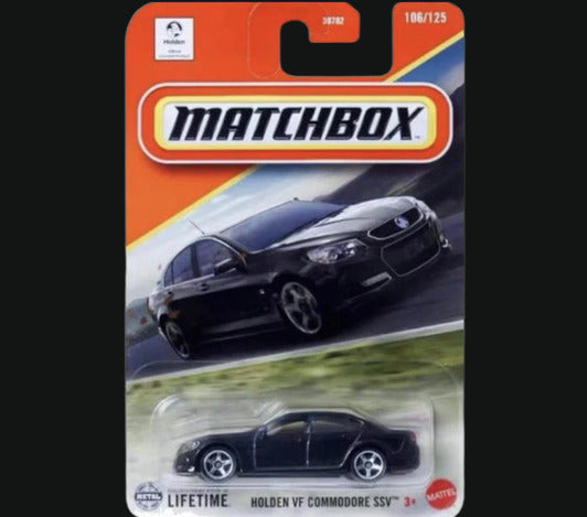 Matchbox Holden Commodore VF SSV Metallic Black 2025 Long Card 106/250 Gift AU