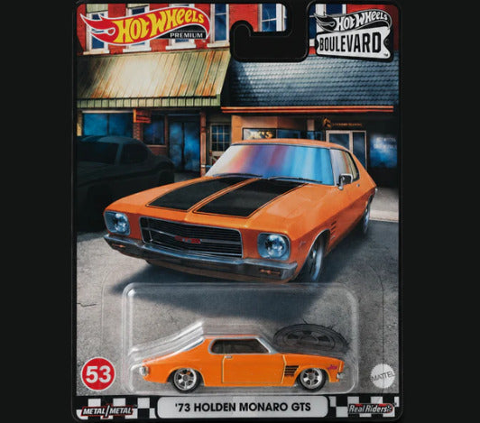 Hot Wheels Premium Holden Monaro GTS '73 Boulevard #53 2022 Orange New Card 1:64