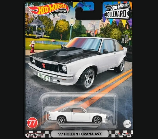 Hot Wheels Premium Holden Torana A9X '77 Boulevard #77 2023 White New Card 1:64