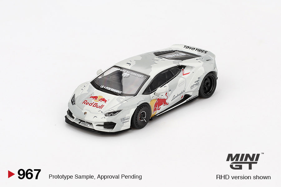 Mini GT Lamborghini Huracan LB Works Liberty Walk LBWK Mad Mike NIMBUL Redbull