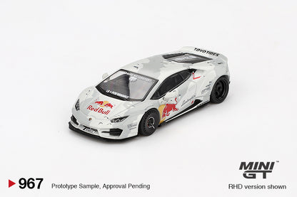 Mini GT Lamborghini Huracan LB Works Liberty Walk LBWK Mad Mike NIMBUL Redbull