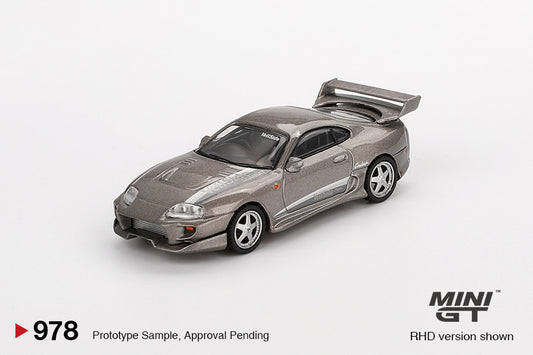 Mini GT Toyota Supra MK4 VeilSide V-II Combat Grey #978 1/64 Diecast Car AU JDM