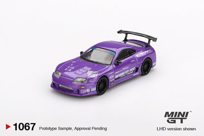 Mini GT Toyota Supra MK4 (A80) Top Secret GT-300 Purple Smokey Nagata 1:64 Car