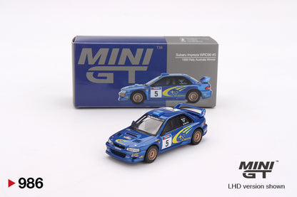 Mini GT Subaru Impreza WRC98 #3 1998 Rally Monte-Carlo 3rd WRX STI 1:64 Car AU
