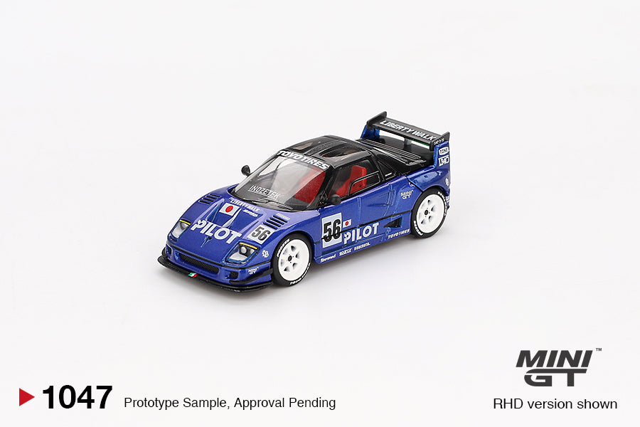 Mini GT Mazda AZ-1 LB40 Liberty Walk LBWK Pilot #1047 F40 Blue 1/64 Diecast Car
