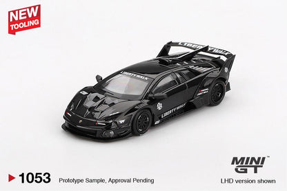 Mini GT Lamborghini Murcielago LB-Silhouette Works GT Evo Black LBWK 1:64 Car AU