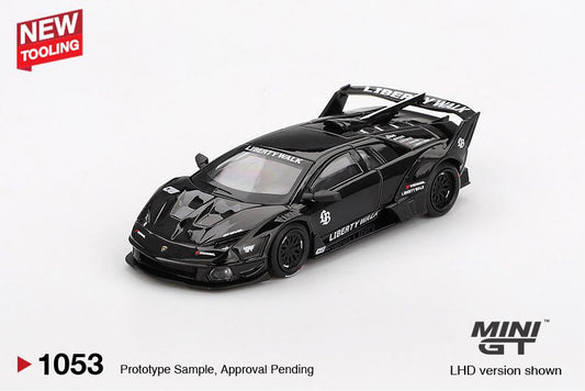 Mini GT Lamborghini Murcielago LB-Silhouette Works GT Evo Black LBWK 1:64 Car AU