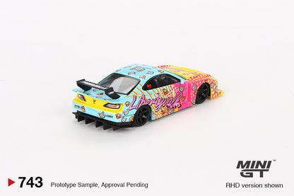 Mini GT Nissan Silvia S15 LB-Super Silhouette LBWK KUMA Liberty Walk 1:64 Car AU