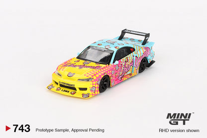 Mini GT Nissan Silvia S15 LB-Super Silhouette LBWK KUMA Liberty Walk 1:64 Car AU