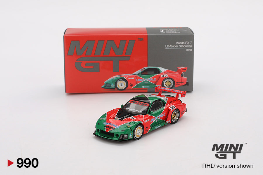 Mini GT Mazda RX-7 FD3S LB-Super Silhouette Renown 787B Liberty Walk LBWK 1:64
