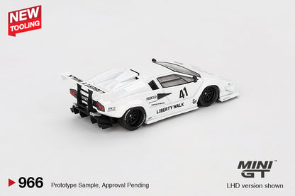 Mini GT Lamborghini Countach LB-Works 2024 Tokyo Auto Salon White LBWK 1:64 Car