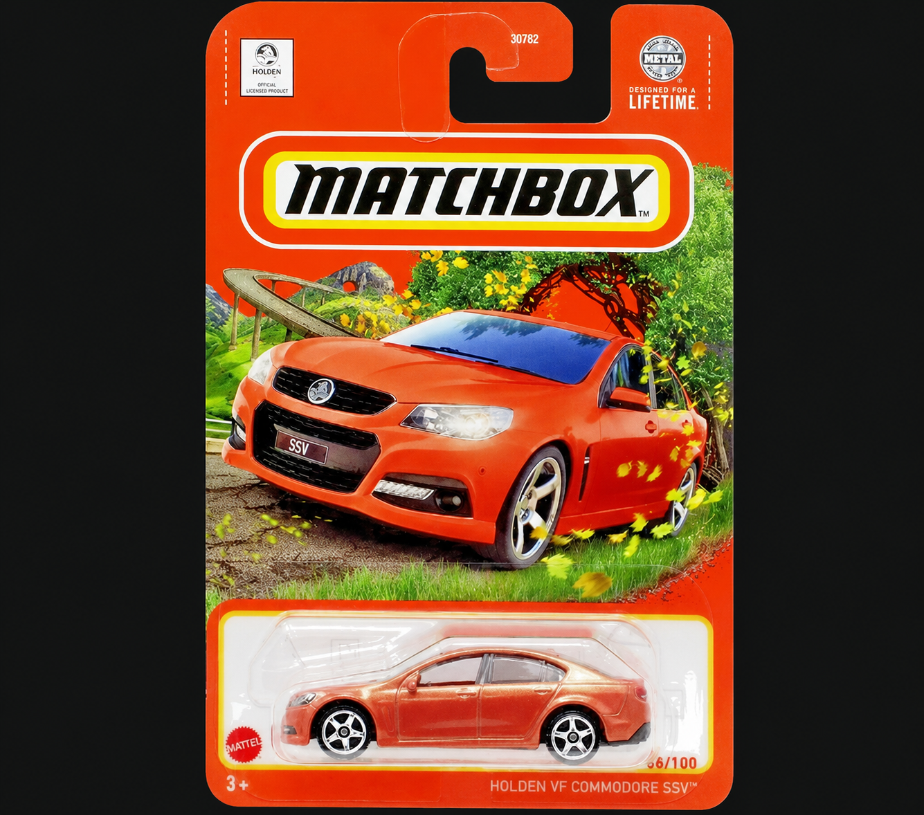 Matchbox Holden Commodore VF SSV Power Grabs Orange 2023 Long Card 1:64 68/100