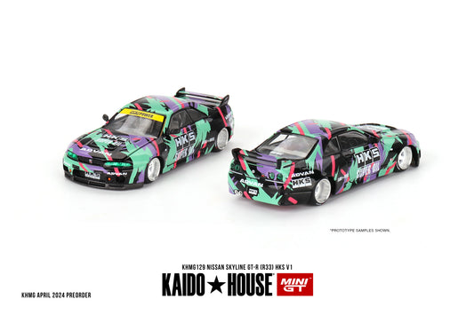 CHANCE OF CHASE - Kaido House Mini GT Nissan Skyline GTR R33 HKS ADVAN V1 Livery