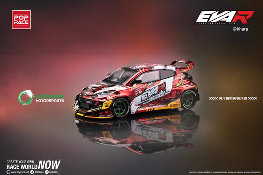 POP Race Toyota GR Yaris Eva RT Pandem Rocket Bunny Goodride Livery Model-02 Red