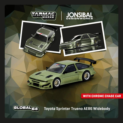 CHANCE AT CHASE - Tarmac Works TW Toyota Sprinter Trueno AE86 Widebody Kit Green