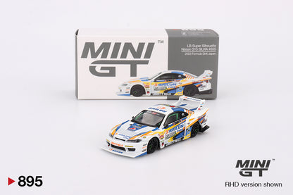 Mini GT Nissan Silvia S15 LB-Super Silhouette #555 2023 Formula Drift Japan 1:64
