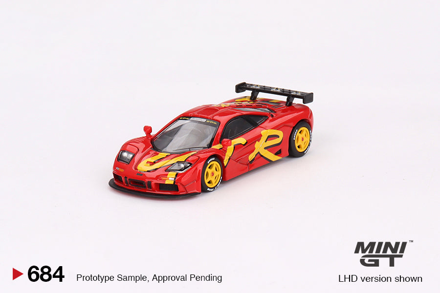 Mini GT Mclaren F1 GTR 1996 24HR Lemans Presentation Racing Livery 1/64 Diecast