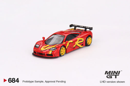 Mini GT Mclaren F1 GTR 1996 24HR Lemans Presentation Racing Livery 1/64 Diecast
