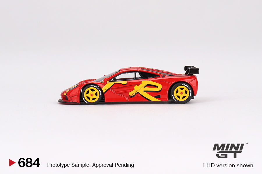 Mini GT Mclaren F1 GTR 1996 24HR Lemans Presentation Racing Livery 1/64 Diecast