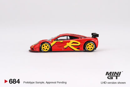 Mini GT Mclaren F1 GTR 1996 24HR Lemans Presentation Racing Livery 1/64 Diecast