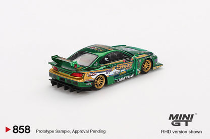 Mini GT Nissan Silvia S15 LB-Super Silhouette LBWK 2024 Fausto Racing 1:64 Car