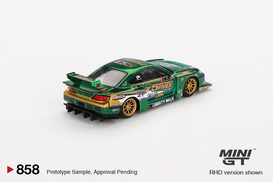 Mini GT Nissan Silvia S15 LB-Super Silhouette LBWK 2024 Fausto Racing 1:64 Car