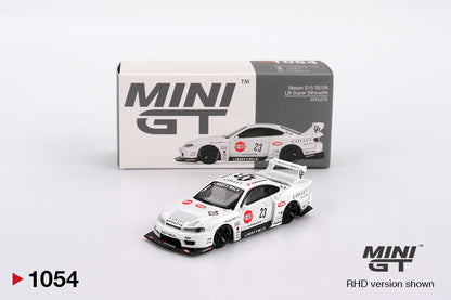 Mini GT Nissan Silvia S15 LB-Super Silhouette Athlete White Liberty Walk Car AU