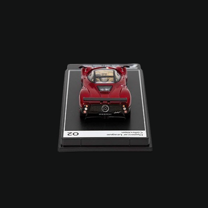 1:64 Pagani Zonda F Rosso Dubai (Red) #02 Hypercar League Collection Diecast