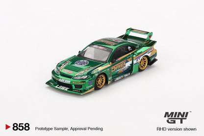 Mini GT Nissan Silvia S15 LB-Super Silhouette LBWK 2024 Fausto Racing 1:64 Car