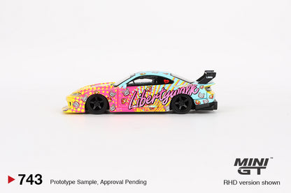 Mini GT Nissan Silvia S15 LB-Super Silhouette LBWK KUMA Liberty Walk 1:64 Car AU