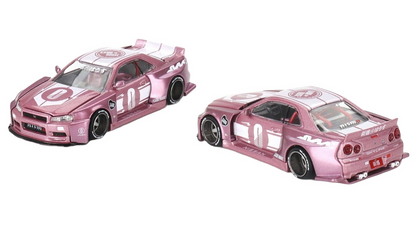 CHANCE OF CHASE Kaido House MiniGT Nissan Skyline GTR R34 Racing Factory V1 Pink
