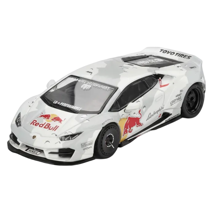 Mini GT Lamborghini Huracan LB Works Liberty Walk LBWK Mad Mike NIMBUL Redbull